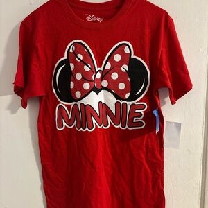 Disney Red Minnie Mouse Short Sleeve Tee